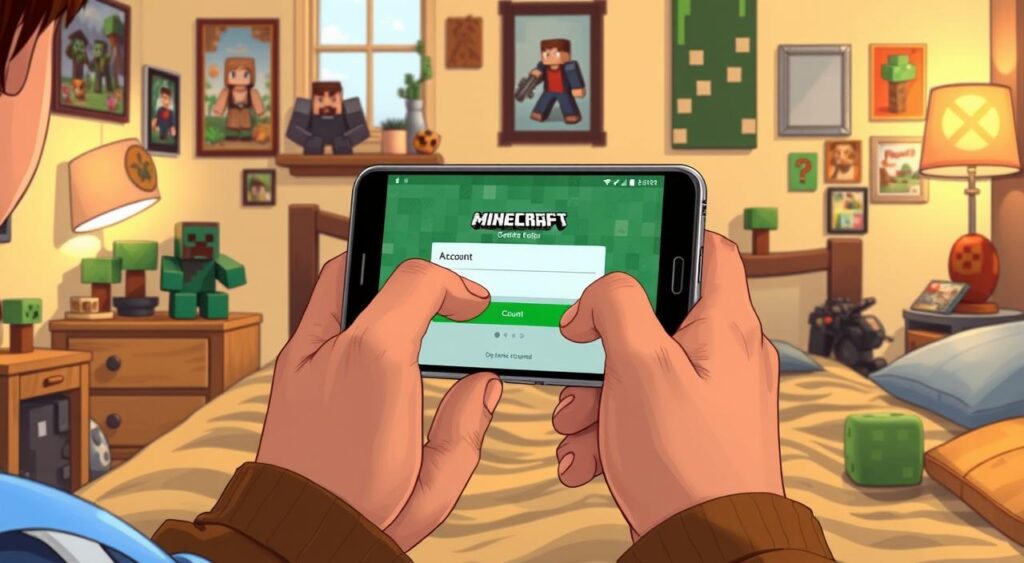 minecraft android criar conta jogar multiplayer online grátis