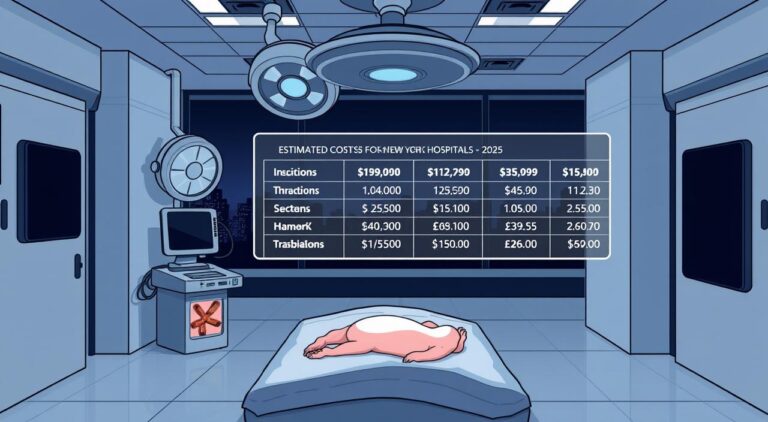 How much does a C-section cost in New York hospitals 2025