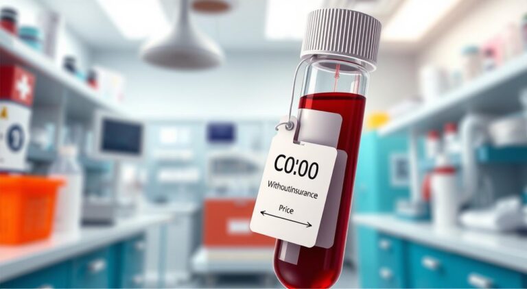 How much does a blood test cost without insurance USA